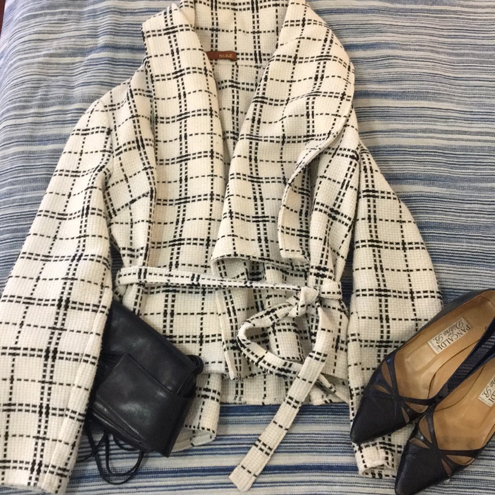 Wool sweater jacket